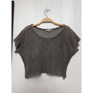 Cotton citizen ragged crop top small